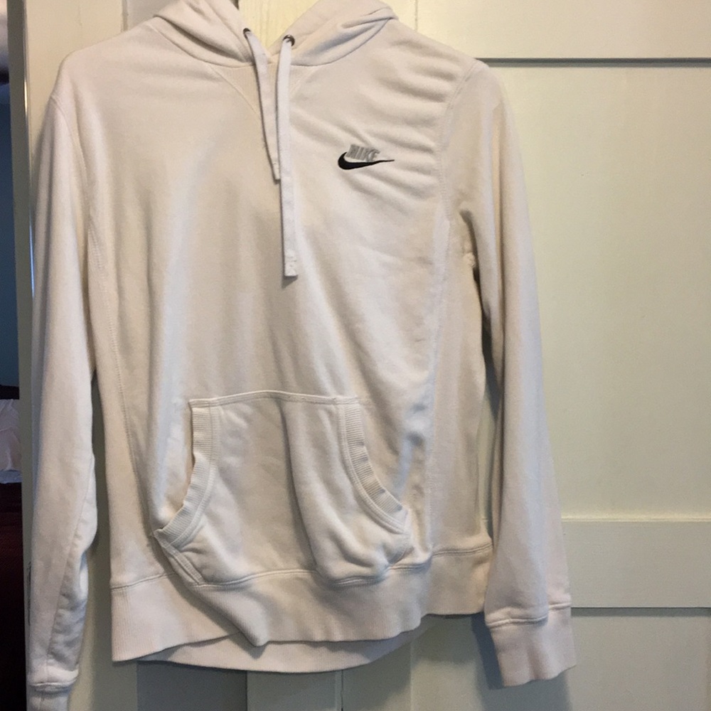 White Nike hoodie